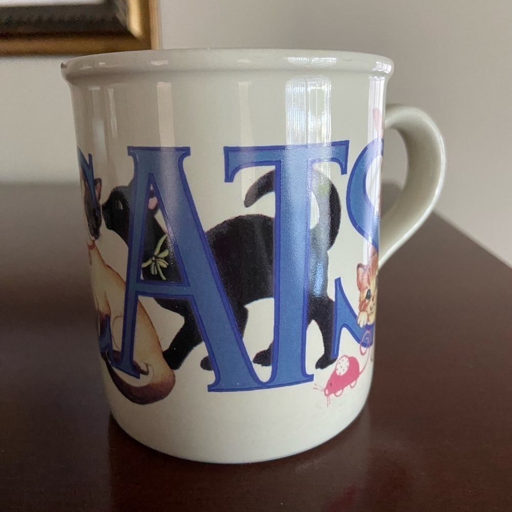 🩵 I Love Cats Coffee Tea Mug American Greetings Designer Collection